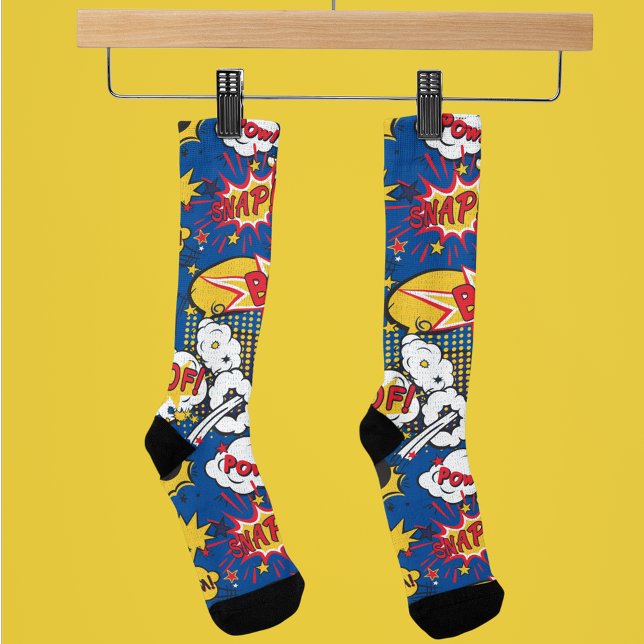 Comic Book Superhero Socken (Von Creator hochgeladen)