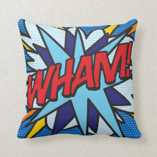 Comic Book WHAM! Kissen