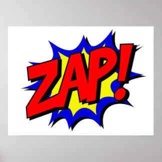 Comic Book Zap Poster