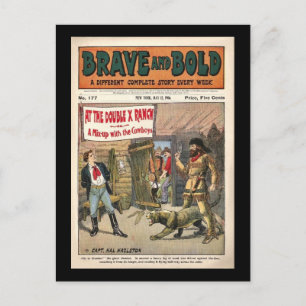 Comic "Brave and Bold Serial Western Book" - 1906 Postkarte