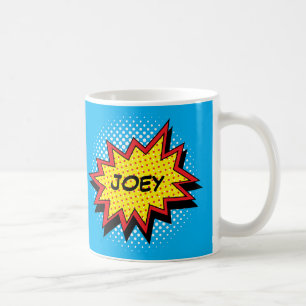 Comic-Buch-Art-bunter individueller Name Tasse
