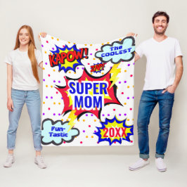 Comic Buch Coolste Supermarkt-Statistiken Funtasti Fleecedecke