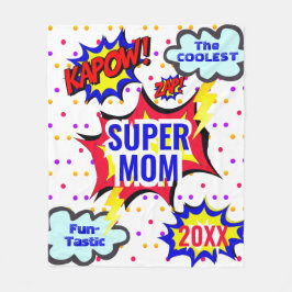 Comic Buch Coolste Supermarkt-Statistiken Funtasti Fleecedecke