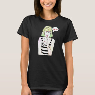 Comic Buch Frauen Zip it T-Shirt