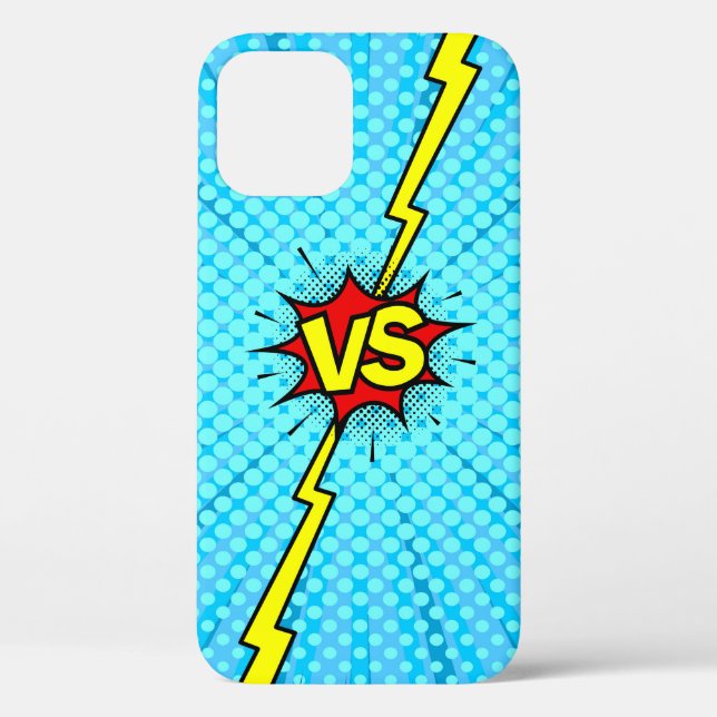 Comic-Buch gegen Hintergrund, klassische Pop-Kunst Case-Mate iPhone Hülle (Rückseite)