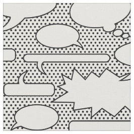Comic-Buch-Gesprächs-Blasen-Gewebe Stoff