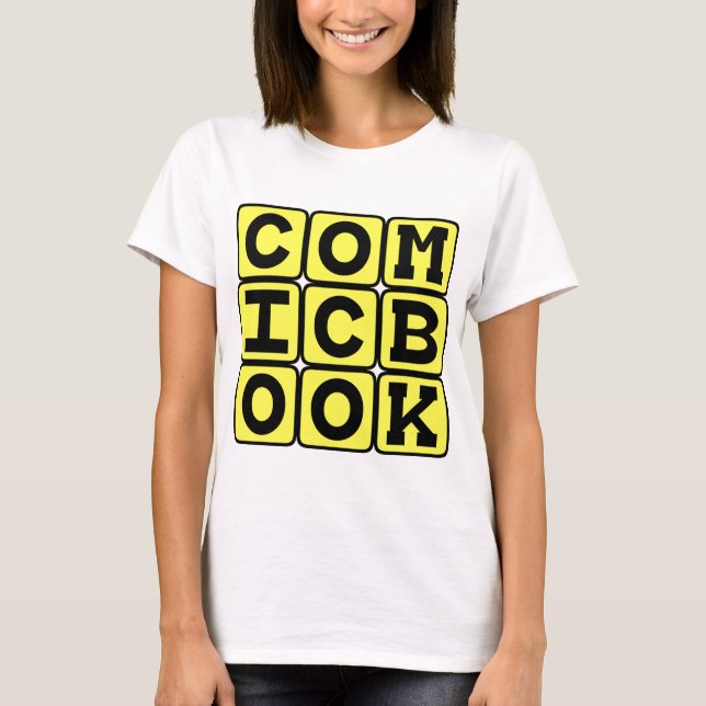 Comic Buch, Grafik T-Shirt (Vorderseite)