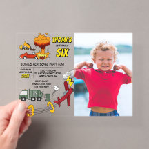 Comic-Buch-LKW-Autos-Fahrzeuge-Flugzeuge-Geburtsta