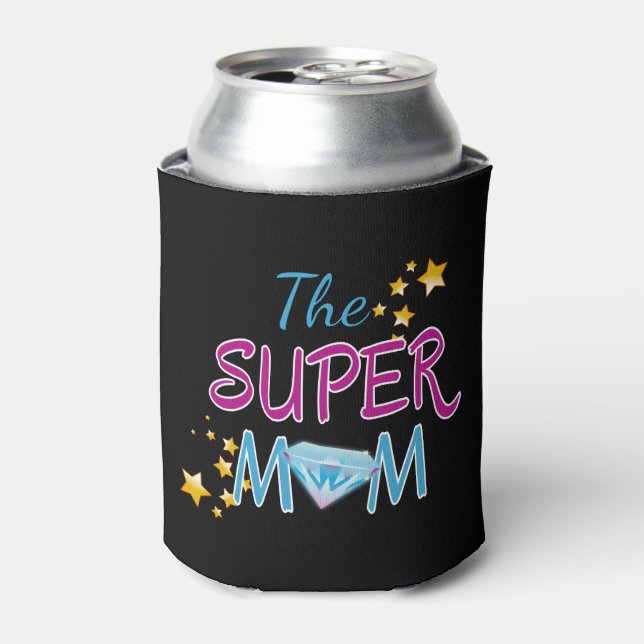 Comic Buch Pop Art Superhero Mama Muttertag Dosenkühler (Kanne Vorderseite)