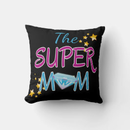 Comic Buch Pop Art Superhero Mama Muttertag Kissen