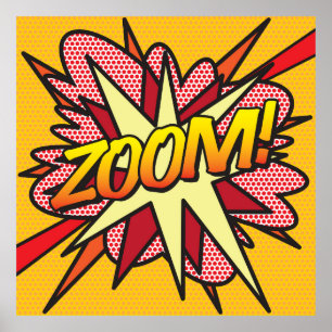 Comic Buch Pop Art ZOOM Poster