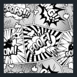 Comic Buch Pop Kunst, Weiß und Schwarz Poster<br><div class="desc">Comic Book Pop Art Black and White Poster Anime Cartoon Comic Fiktion Manga</div>