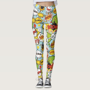 Comic-Buch-Redewendungens-Leggings Leggings