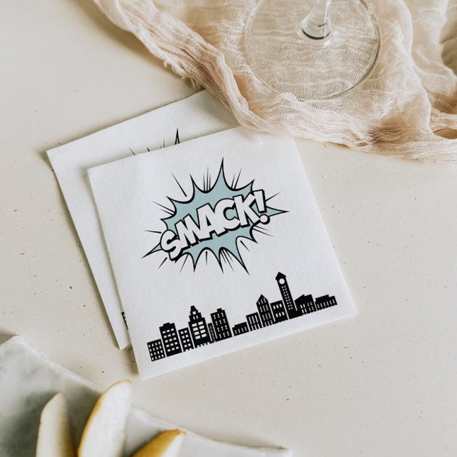 Comic Buch Superhelde 1. Geburtstag Serviette (Von Creator hochgeladen)