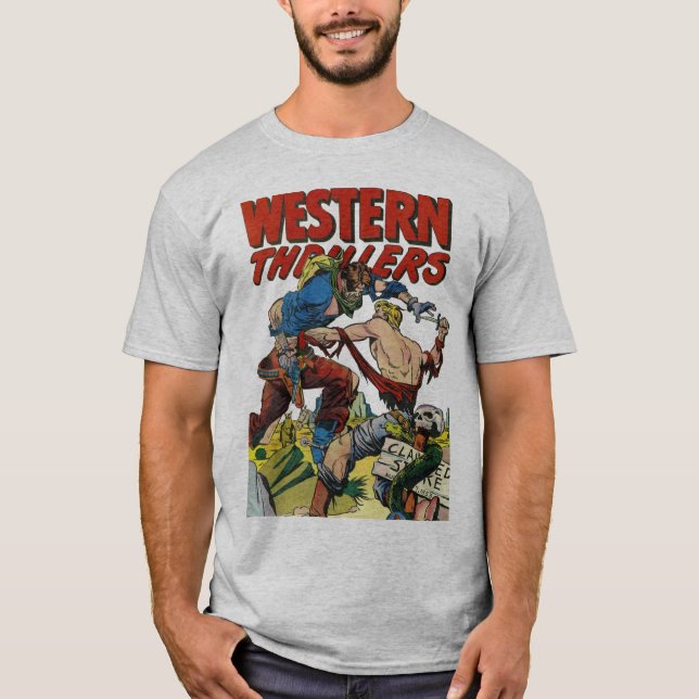 Comic-Bucheinband-Kunst: Western-Thriller #2 T-Shirt (Vorderseite)
