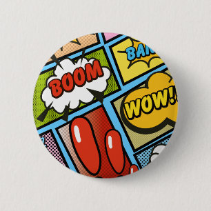 Comic Buchen Sie Cartoon Schriftart! Button