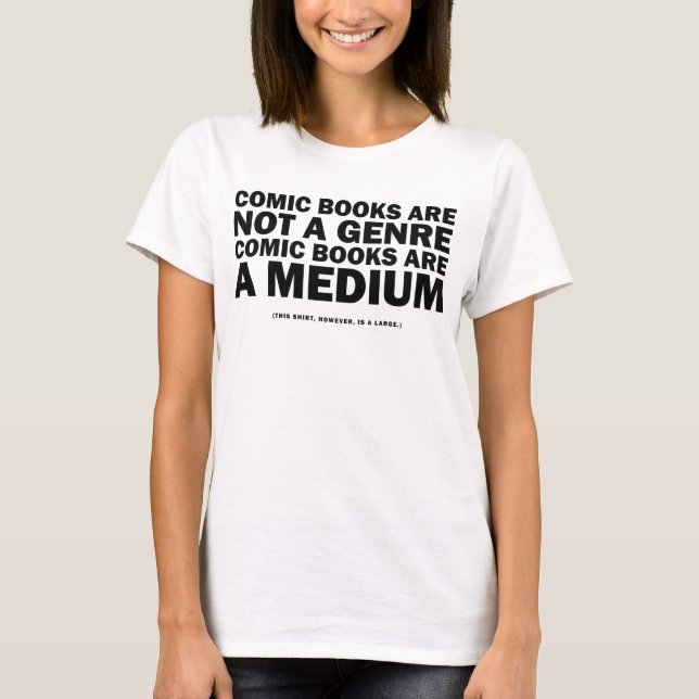Comic-Bücher sind kein Genre T-Shirt (Vorderseite)
