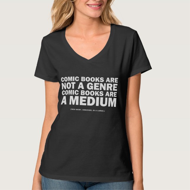 Comic-Bücher sind kein Genre-T-Shirt T-Shirt (Vorderseite)