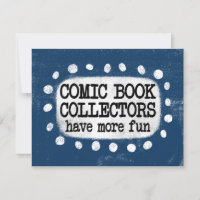 Comic-Buchsammler haben mehr Spaß Grußkarte