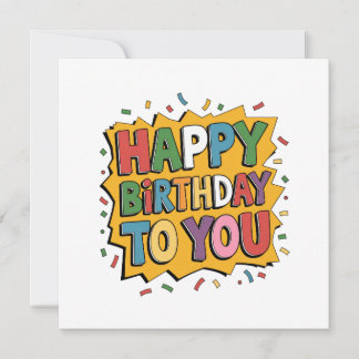 Comic Burst Alles Gute zum Geburtstag Einladung