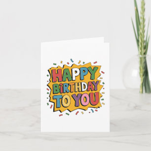 Comic Burst Alles Gute zum Geburtstag Karte