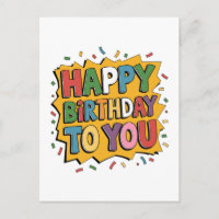 Comic Burst Alles Gute zum Geburtstag