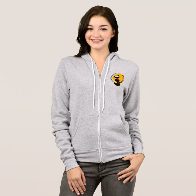 Comic Cartoon Cat | Vollkomposition für Frauen Hoodie (Vorne ganz)