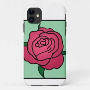 Comic-Clipart Valentinstag rote Rose Blume Case-Mate iPhone Hülle
