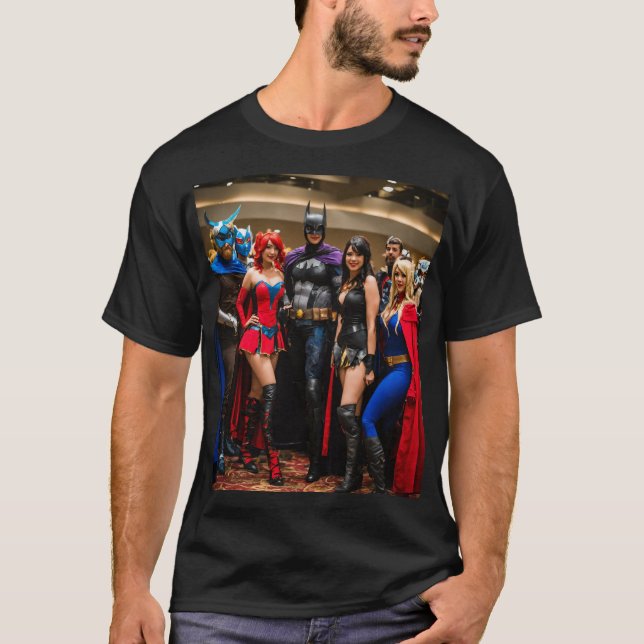 : "Comic Con Crew: Men Group Graphic T - Shirt" T-Shirt (Vorderseite)