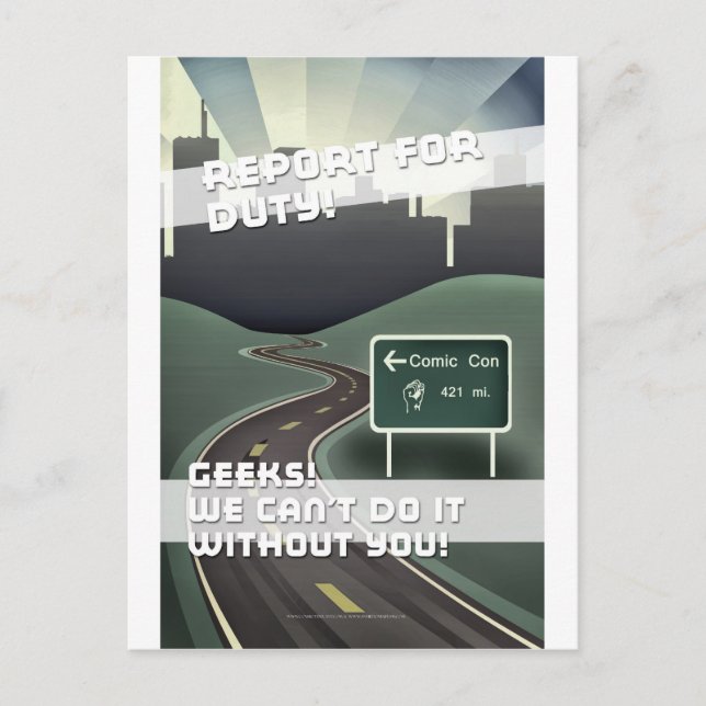 Comic Con Movie Poster Postkarte (Vorderseite)