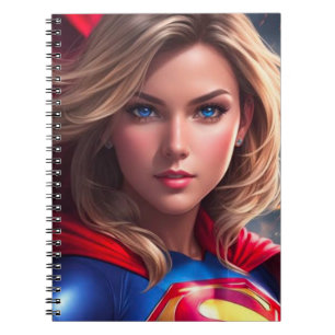 Comic-Cover-Notebook für Super-Frauen Notizblock