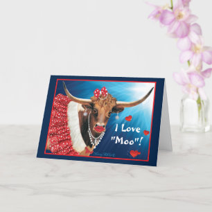 Comic Cow Birthday Card Karte