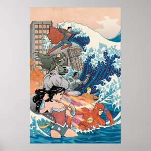 Comic der Gerechtigkeitsliga #15 Variante Poster