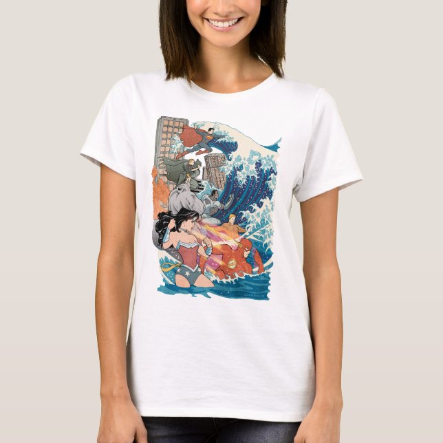 Comic der Gerechtigkeitsliga #15 Variante T-Shirt (Vorderseite)