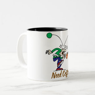 Comic-Design-Kaffeetasse Zweifarbige Tasse