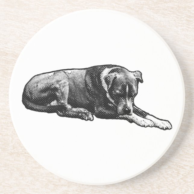 Comic-Dot-Paws-Untersetzer Getränkeuntersetzer (Vorne)