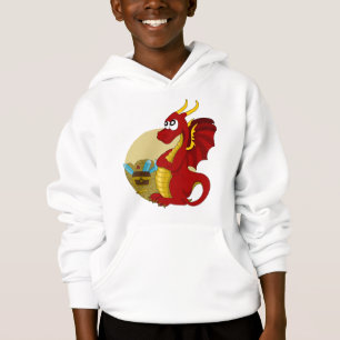 Comic-Drache Hoodie