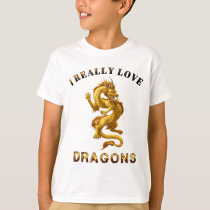 Comic Dragon Lover Bekleidung. T-Shirt