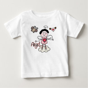 Comic-Engel Mädchen Baby ärmelloses Kleid T-shirt