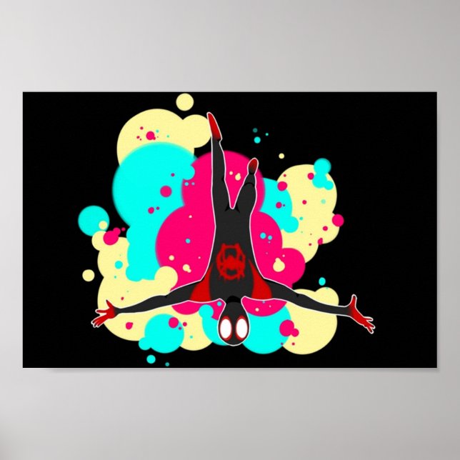 Comic Farben Miles Morales Poster (Vorne)