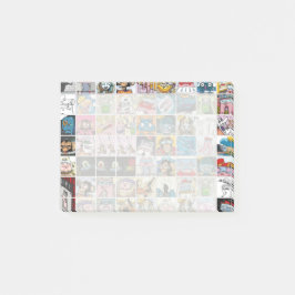 Comic Farbige Charaktere Kindermuster Post-it Klebezettel