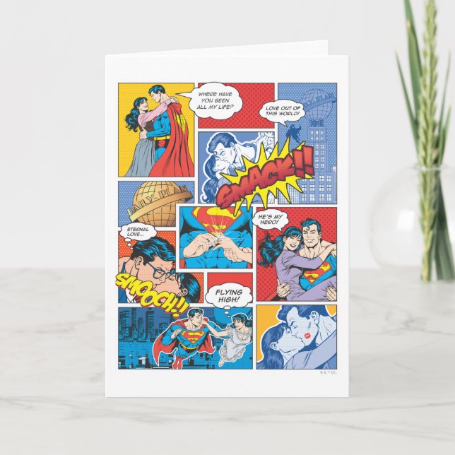 Comic-Folien der Liebe - Farbe Karte (Vorderseite)