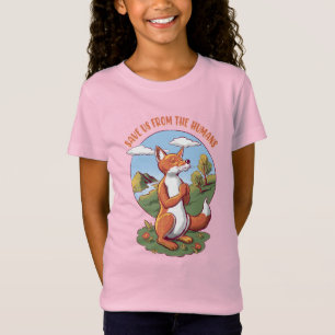 Comic-Fuchs-Gebet – Botschaft zum Schutz der Natur T-Shirt