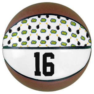 Comic Funny Smart Sports Superheld Bombenzeitalter Basketball