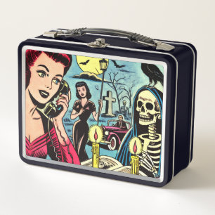 Comic für Vintage Horror Metall Brotdose