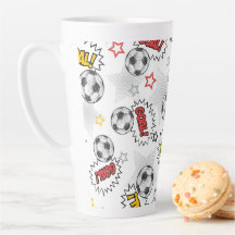 Comic Fußball-Tor-Muster – Retro-Sport