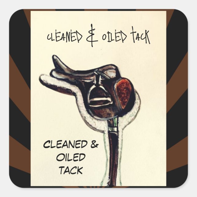 Comic gereinigt und geölt quadratischer aufkleber (Vorderseite)