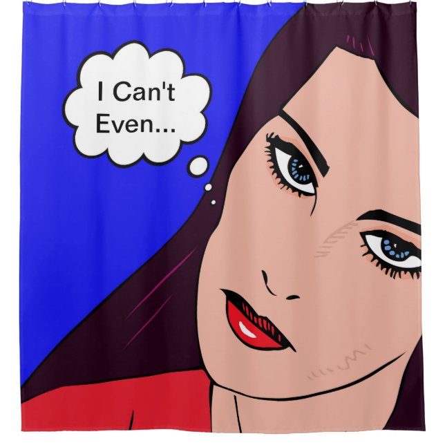 Comic Girl #14 Duschvorhang (Vorderseite)