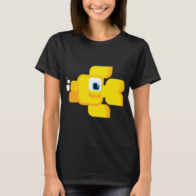 Comic-Goldfisch - Gelb T-Shirt (Vorderseite)