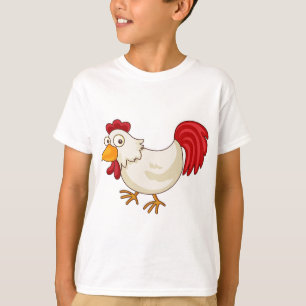 Comic-Hahn Weiße Henne T-Shirt